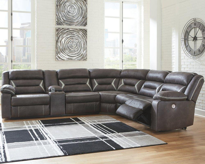 ASHLEY FURNITURE 13104S4 Kincord 4-piece Power Reclining Sectional