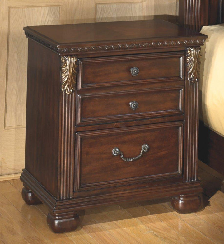 ASHLEY FURNITURE PKG005632 California King Panel Bed With Mirrored Dresser, Chest and 2 Nightstands