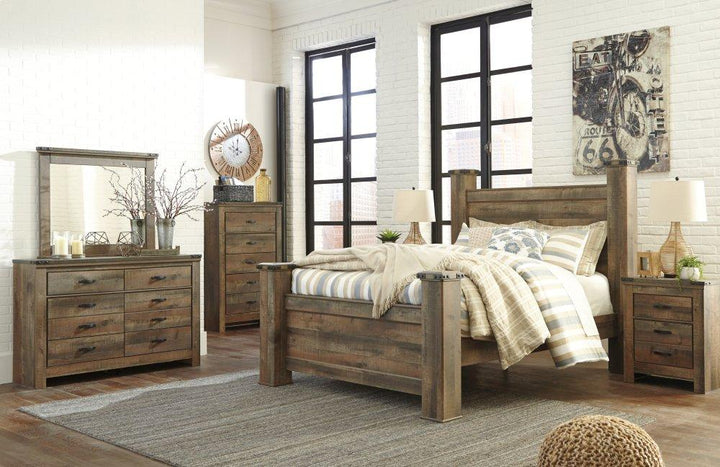 ASHLEY FURNITURE B446B40 Trinell Queen Poster Bed