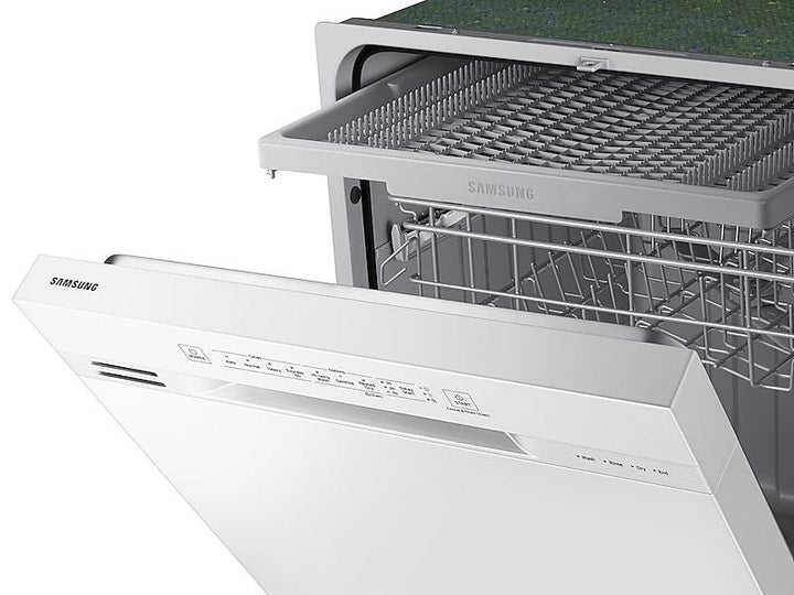 SAMSUNG DW80N3030UW Front Control 51 dBA Dishwasher with Hybrid Interior in White