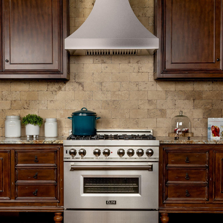 ZLINE KITCHEN AND BATH 8632S30 ZLINE Designer Series ZLINE DuraSnow Stainless Steel R Wall Range Hood Size: 30 Inch