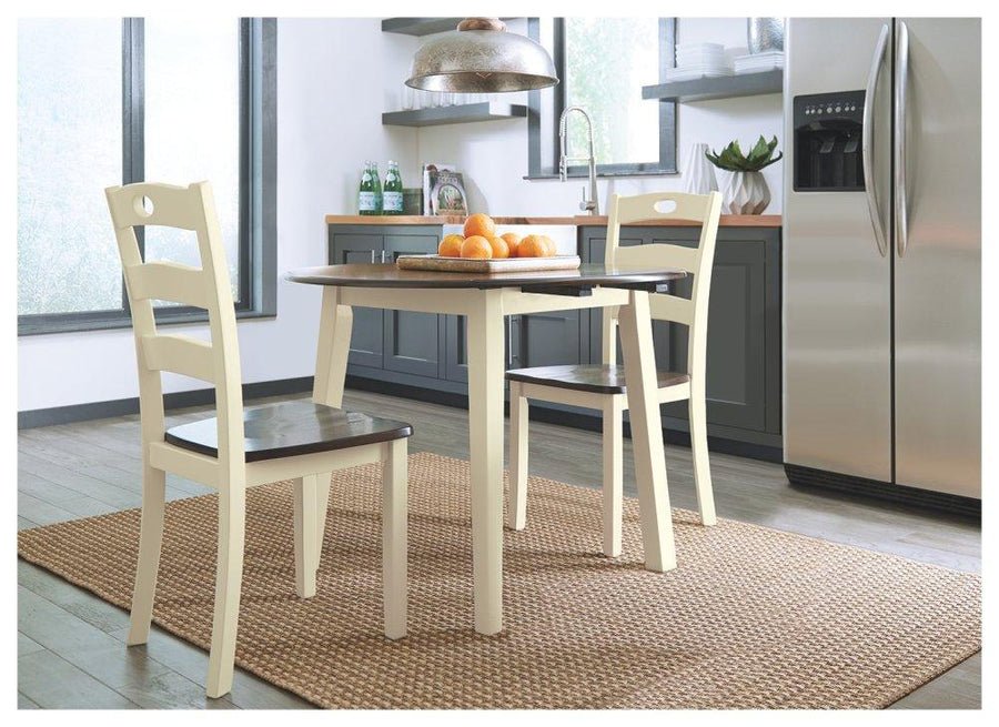 ASHLEY FURNITURE D335D4 Woodanville Dining Table With 2 Chairs