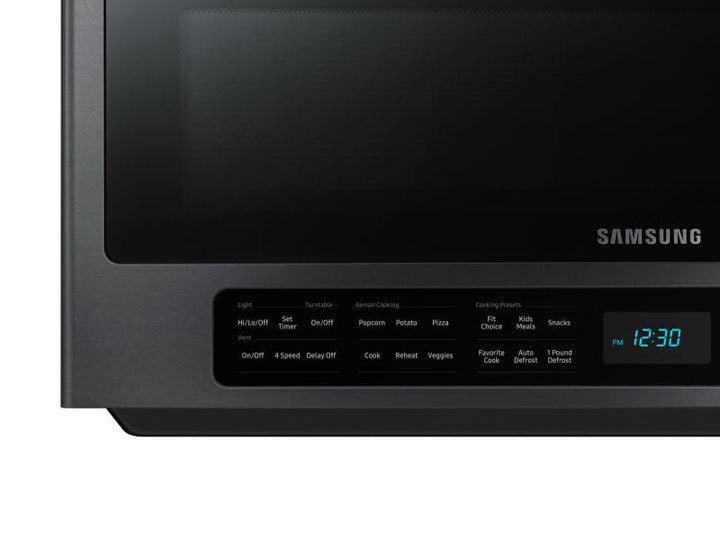 SAMSUNG ME21R7051SG 2.1 cu. ft. Over-the-Range Microwave with Sensor Cooking in Fingerprint Resistant Black Stainless Steel