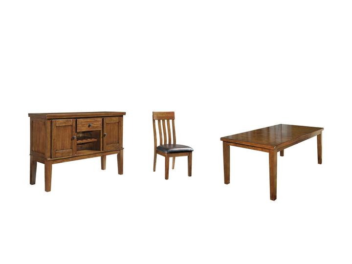 ASHLEY FURNITURE PKG002065 Dining Table and 8 Chairs With Storage