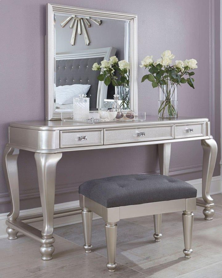 ASHLEY FURNITURE PKG006665 Youth Mirrored Vanity With Chair