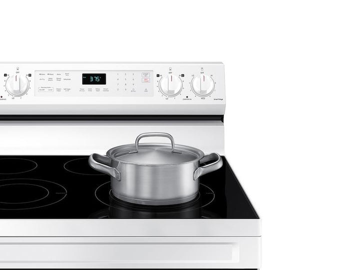 SAMSUNG NE63A6511SW 6.3 cu. ft. Smart Freestanding Electric Range with No-Preheat Air Fry & Convection in White