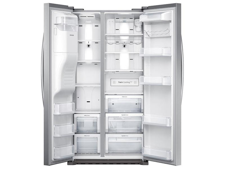 SAMSUNG RS22HDHPNSR 22 cu. ft. Counter Depth Side-by-Side Refrigerator in Stainless Steel