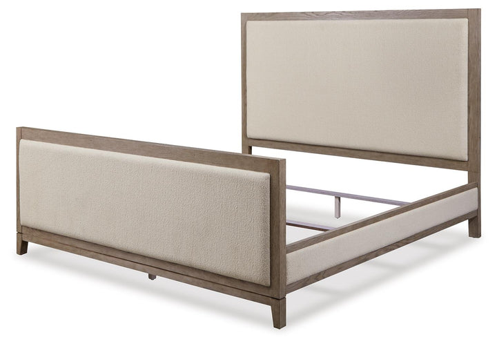 ASHLEY FURNITURE B983B6 Chrestner King Upholstered Panel Bed