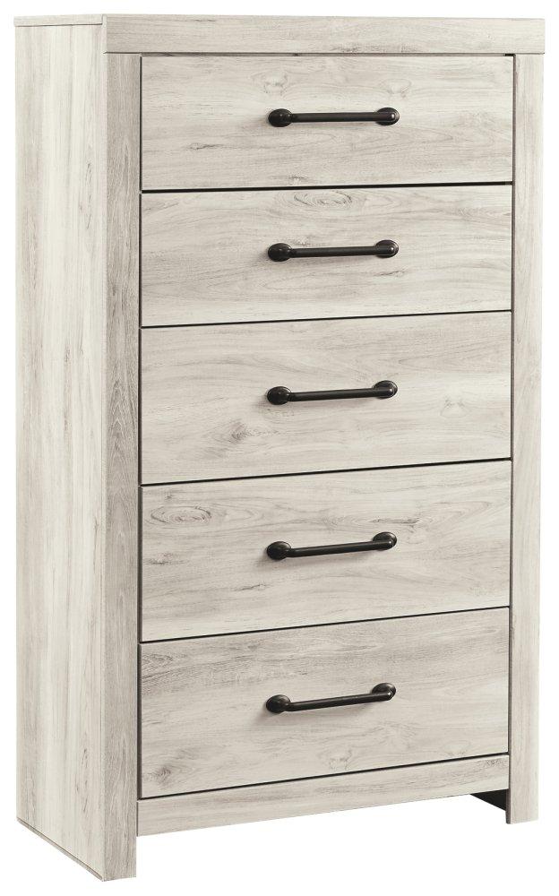 ASHLEY FURNITURE PKG003010 Twin Panel Bed With Mirrored Dresser, Chest and Nightstand