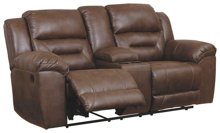 ASHLEY FURNITURE 3990494 Stoneland Reclining Loveseat With Console