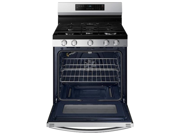 SAMSUNG NX60A6511SS 6.0 cu. ft. Smart Freestanding Gas Range with No-Preheat Air Fry & Convection in Stainless Steel