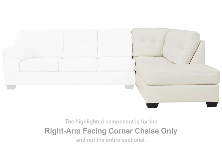 ASHLEY FURNITURE 5970317 Donlen Right-arm Facing Corner Chaise