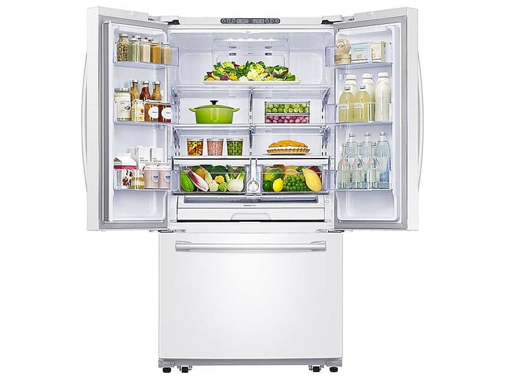 SAMSUNG RF261BEAEWW 26 cu. ft. French Door Refrigerator with Internal Filtered Water in White