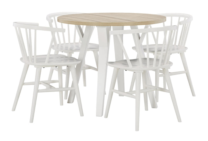 ASHLEY FURNITURE PKG010479 Dining Table and 4 Chairs