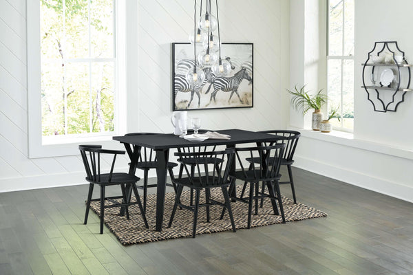 ASHLEY FURNITURE PKG010477 Dining Table and 6 Chairs