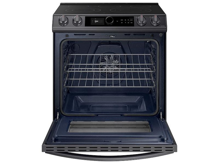 SAMSUNG NE63T8711SG 6.3 cu ft. Smart Slide-in Electric Range with Smart Dial & Air Fry in Black Stainless Steel