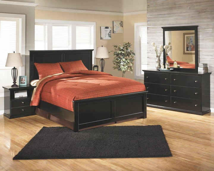 ASHLEY FURNITURE PKG002711 Full Panel Bed With Mirrored Dresser and 2 Nightstands