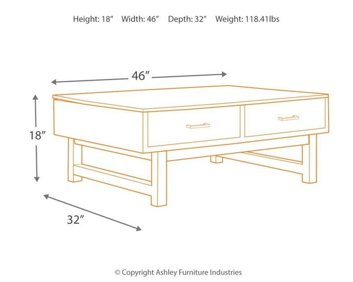 ASHLEY FURNITURE PKG007209 Coffee Table With 2 End Tables