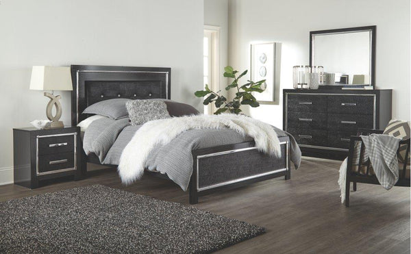 ASHLEY FURNITURE PKG002807 Queen Upholstered Panel Bed With Dresser