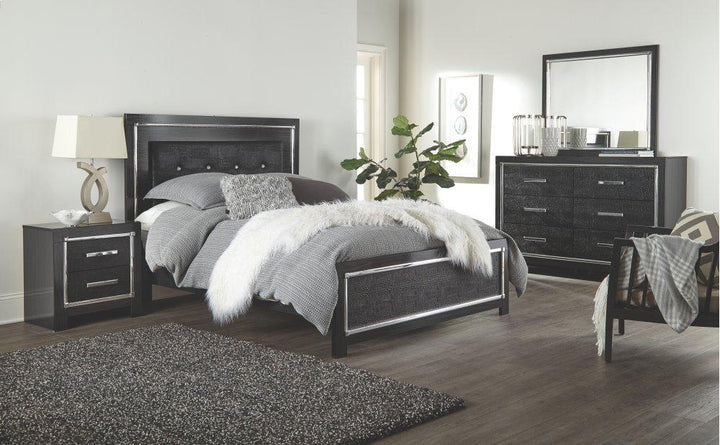 ASHLEY FURNITURE PKG002807 Queen Upholstered Panel Bed With Dresser
