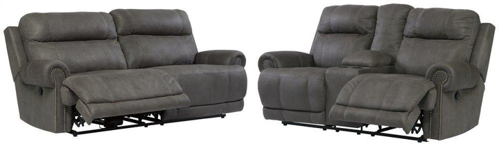 ASHLEY FURNITURE 38401U3 Austere Reclining Sofa and Loveseat