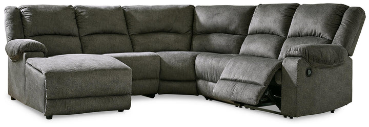 ASHLEY FURNITURE 30402S8 Benlocke 5-piece Reclining Sectional With Chaise