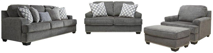 ASHLEY FURNITURE PKG001874 Sofa, Loveseat, Chair and Ottoman