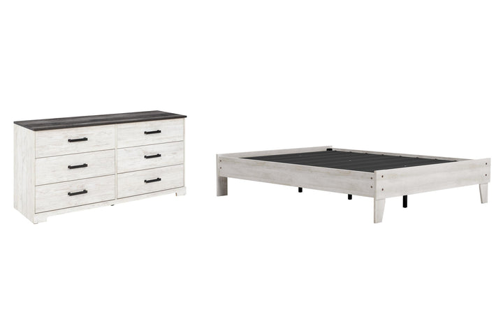 ASHLEY FURNITURE PKG009348 Full Platform Bed With Dresser