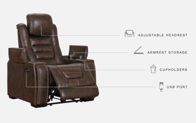 ASHLEY FURNITURE 3850113 Game Zone Power Recliner