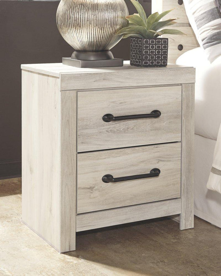 ASHLEY FURNITURE PKG003094 Queen Panel Bed With 2 Storage Drawers With Mirrored Dresser and 2 Nightstands