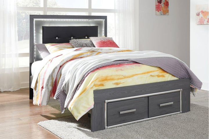 ASHLEY FURNITURE PKG003612 Full Panel Bed With 2 Storage Drawers With Dresser