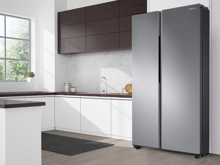 SAMSUNG RS28A500ASR 28 cu. ft. Smart Side-by-Side Refrigerator in Stainless Steel