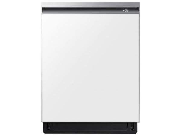 SAMSUNG DW80BB707012AA Bespoke Smart 42dBA Dishwasher with StormWash+ TM and Smart Dry in White Glass