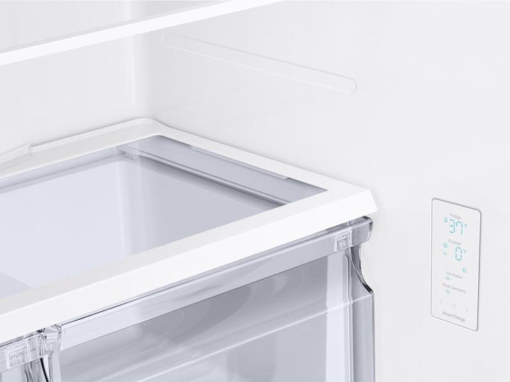 SAMSUNG RF18A5101WW 18 cu. ft. Smart Counter Depth 3-Door French Door Refrigerator in White