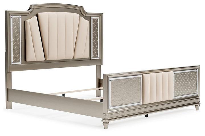 ASHLEY FURNITURE B744B4 Chevanna California King Upholstered Panel Bed
