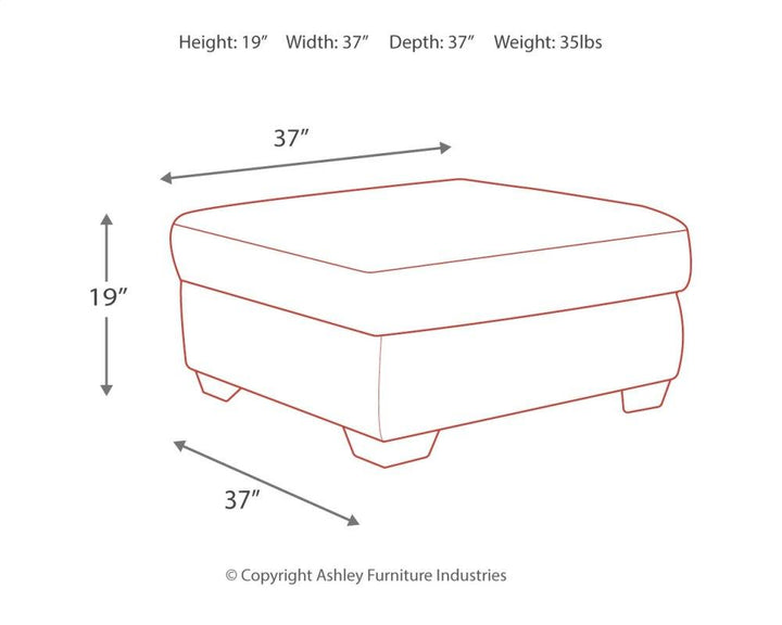 ASHLEY FURNITURE 7050908 Accrington Oversized Ottoman