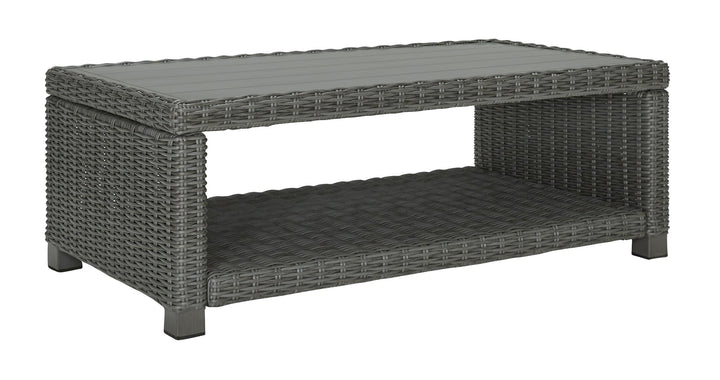 ASHLEY FURNITURE PKG014559 Outdoor Sofa and 2 Lounge Chairs With Coffee Table and 2 End Tables