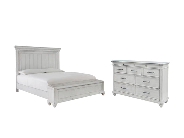 ASHLEY FURNITURE PKG007938 Queen Panel Bed With Storage With Dresser