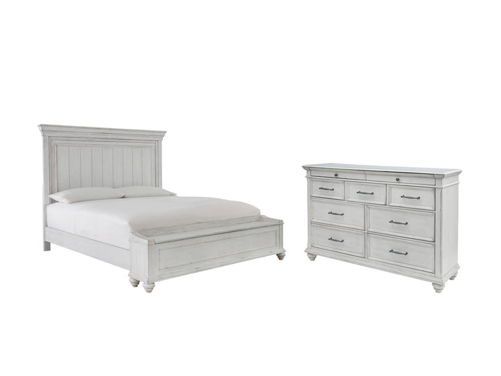 ASHLEY FURNITURE PKG007938 Queen Panel Bed With Storage With Dresser
