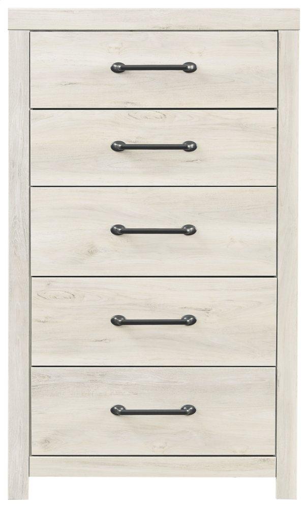 ASHLEY FURNITURE PKG003029 King Panel Bed With 4 Storage Drawers With Mirrored Dresser, Chest and Nightstand