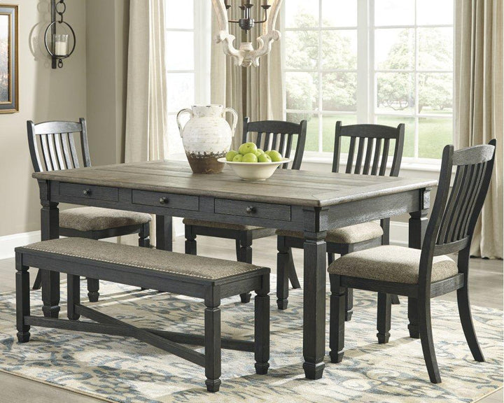 ASHLEY FURNITURE PKG000400 Dining Table and 4 Chairs and Bench