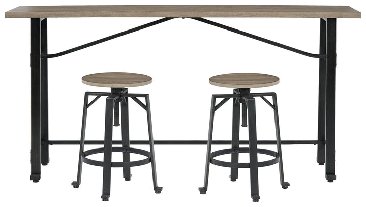 ASHLEY FURNITURE PKG012086 Counter Height Dining Table and 2 Barstools