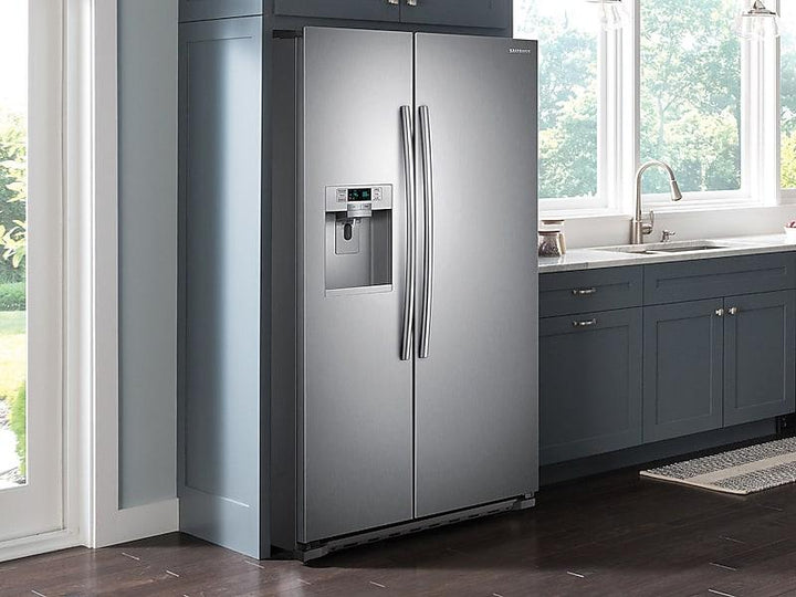 SAMSUNG RS22HDHPNSR 22 cu. ft. Counter Depth Side-by-Side Refrigerator in Stainless Steel