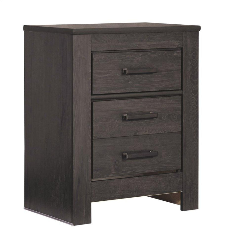 ASHLEY FURNITURE PKG004013 King Panel Bed With Mirrored Dresser and 2 Nightstands