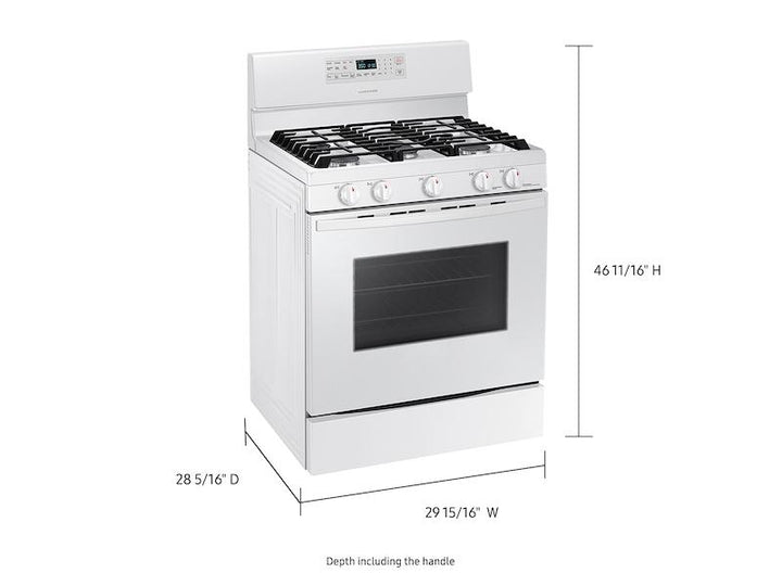 SAMSUNG NX58T5601SW 5.8 cu. ft. Freestanding Gas Range with Convection in White