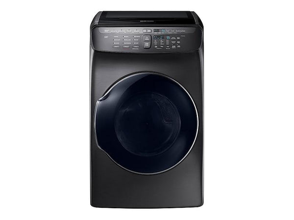 SAMSUNG DVE55M9600V 7.5 cu. ft. Smart Electric Dryer with FlexDry TM in Black Stainless Steel