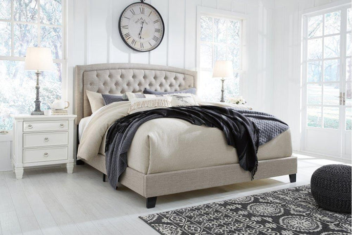 ASHLEY FURNITURE PKG008845 Queen Upholstered Bed With Mattress