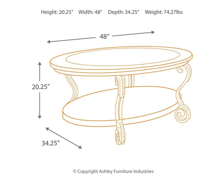 ASHLEY FURNITURE PKG007225 Coffee Table With 2 End Tables