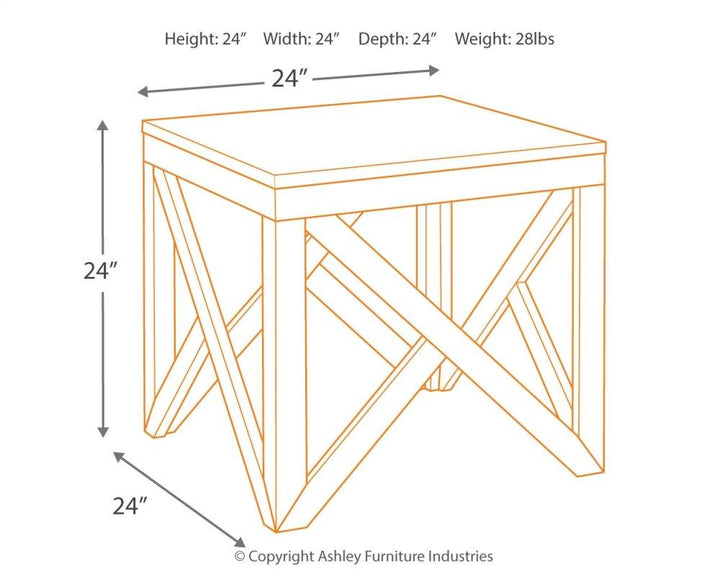 ASHLEY FURNITURE PKG008448 2 End Tables