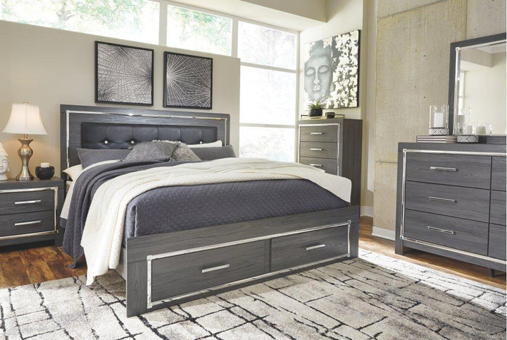 ASHLEY FURNITURE B214B11 Lodanna King Panel Bed With 2 Storage Drawers